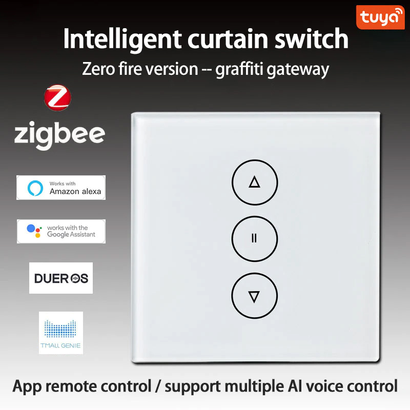 Tuya Smart Zigbee Touch Switch For Shutters And Curtains